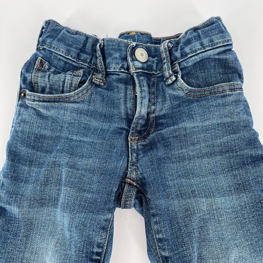 Baby Gap Jersey Lined Girlfriend Jeans 6-12 Months Medium Wash Adjustable - Picture 6 of 9